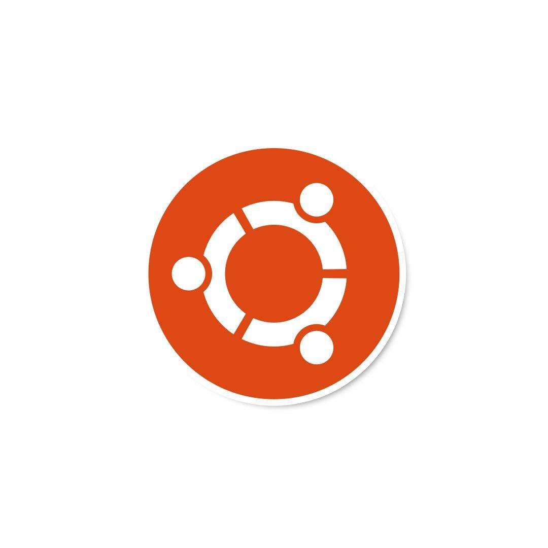 Ubuntu Sticker waterproof vinyl decal for laptop, bike, car & bottle