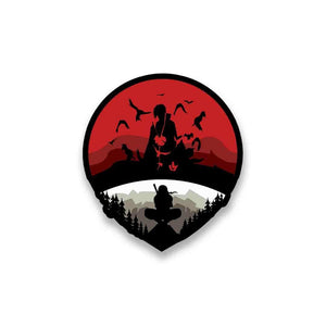 Uchiha Logo Sticker waterproof vinyl decal for laptop, bike, car & bottle