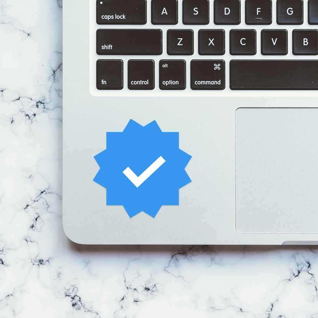 Verified Sticker waterproof vinyl decal for laptop, bike, car & bottle