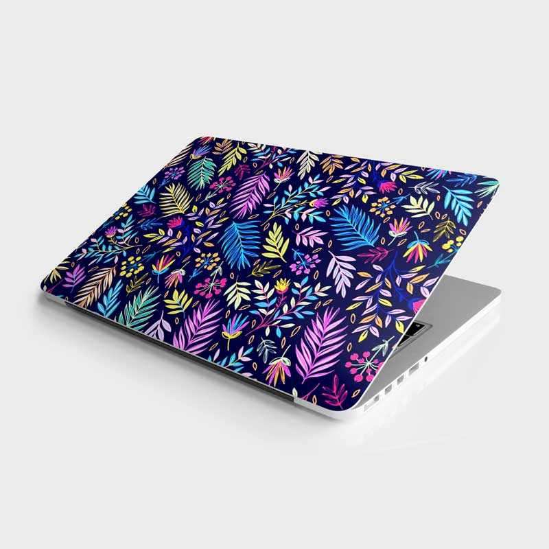 Vibrant Plant Pattern Laptop Skin - STICK IT UP