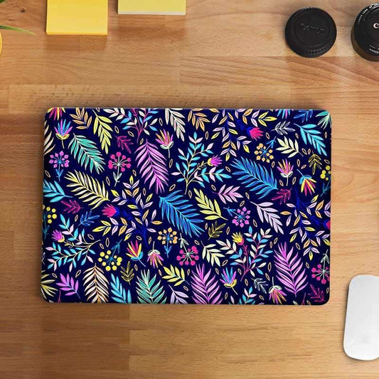 Vibrant Plant Pattern Laptop Skin - STICK IT UP