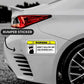 Warning!! Don't follow me Bumper Sticker waterproof vinyl decal for laptop, bike, car & bottle