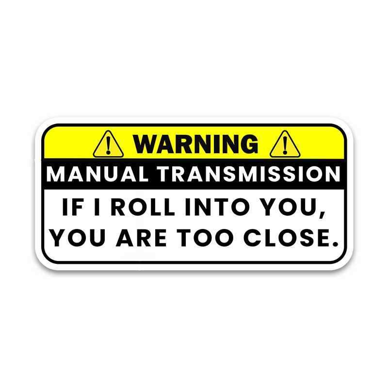 Warning!! If I Roll Into You Bumper Sticker waterproof vinyl decal for laptop, bike, car & bottle