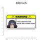 Warning!! If you can read this Bumper Sticker waterproof vinyl decal for laptop, bike, car & bottle