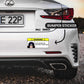 Warning!! If you can read this Bumper Sticker waterproof vinyl decal for laptop, bike, car & bottle