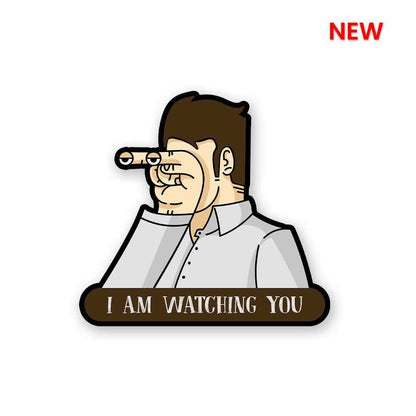 Watching you Sticker waterproof vinyl decal for laptop, bike, car & bottle