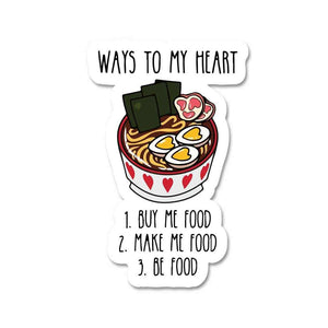 Ways to my heart Sticker waterproof vinyl decal for laptop, bike, car & bottle