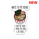 Ways to my heart Sticker waterproof vinyl decal for laptop, bike, car & bottle