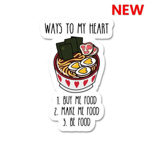 Ways to my heart Sticker waterproof vinyl decal for laptop, bike, car & bottle
