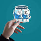 We can do it Sticker waterproof vinyl decal for laptop, bike, car & bottle
