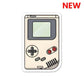 White Gameboy Sticker waterproof vinyl decal for laptop, bike, car & bottle