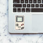 White Gameboy Sticker waterproof vinyl decal for laptop, bike, car & bottle