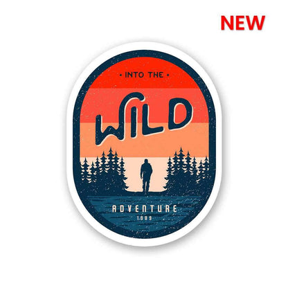 Wild Sticker waterproof vinyl decal for laptop, bike, car & bottle