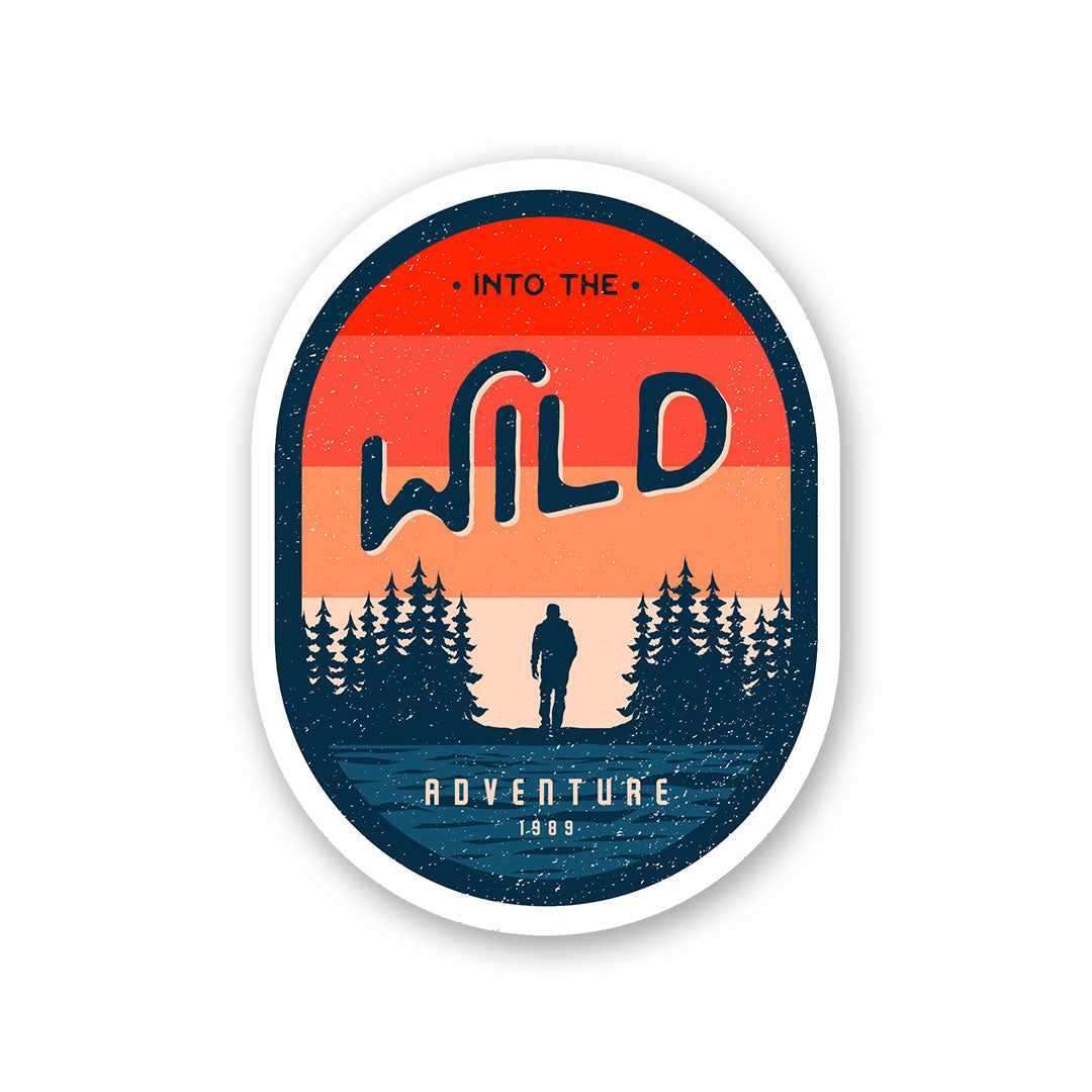 Wild Sticker waterproof vinyl decal for laptop, bike, car & bottle