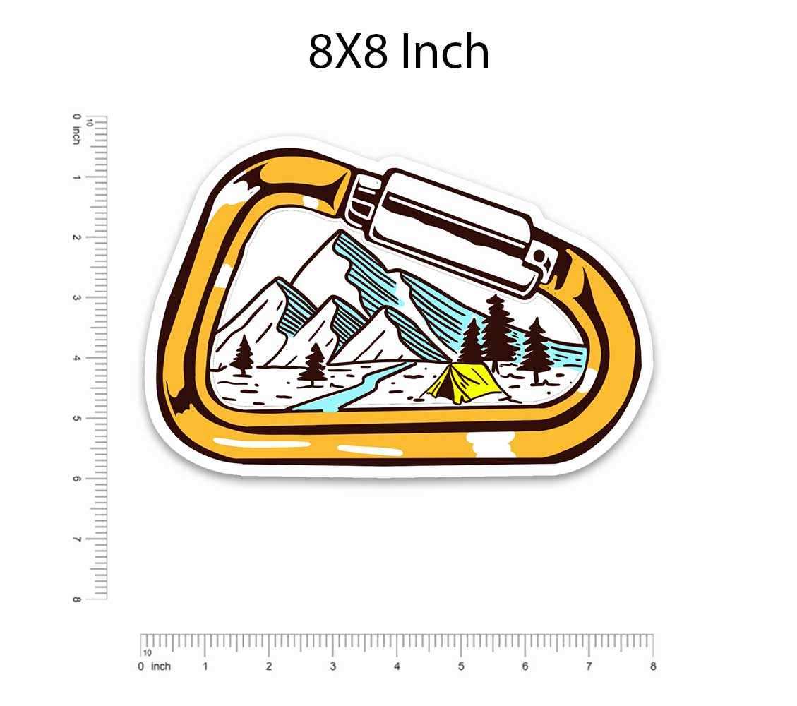 Window to mountains Bumper Sticker - STICK IT UP