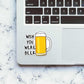 Wish You were Beer Sticker waterproof vinyl decal for laptop, bike, car & bottle