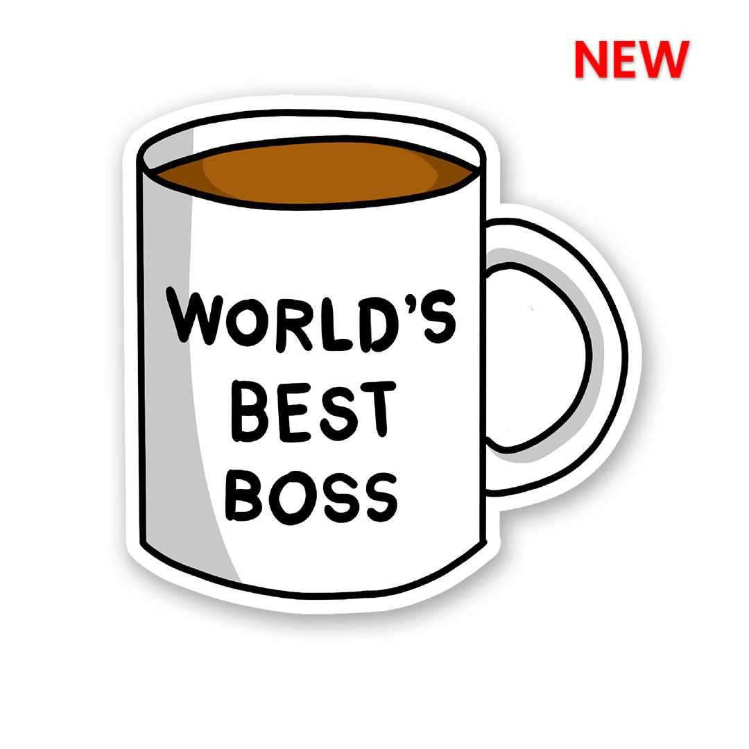 World's Best Boss Sticker - Stickers | STICK IT UP