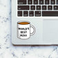 World's Best Boss Sticker waterproof vinyl decal for laptop, bike, car & bottle
