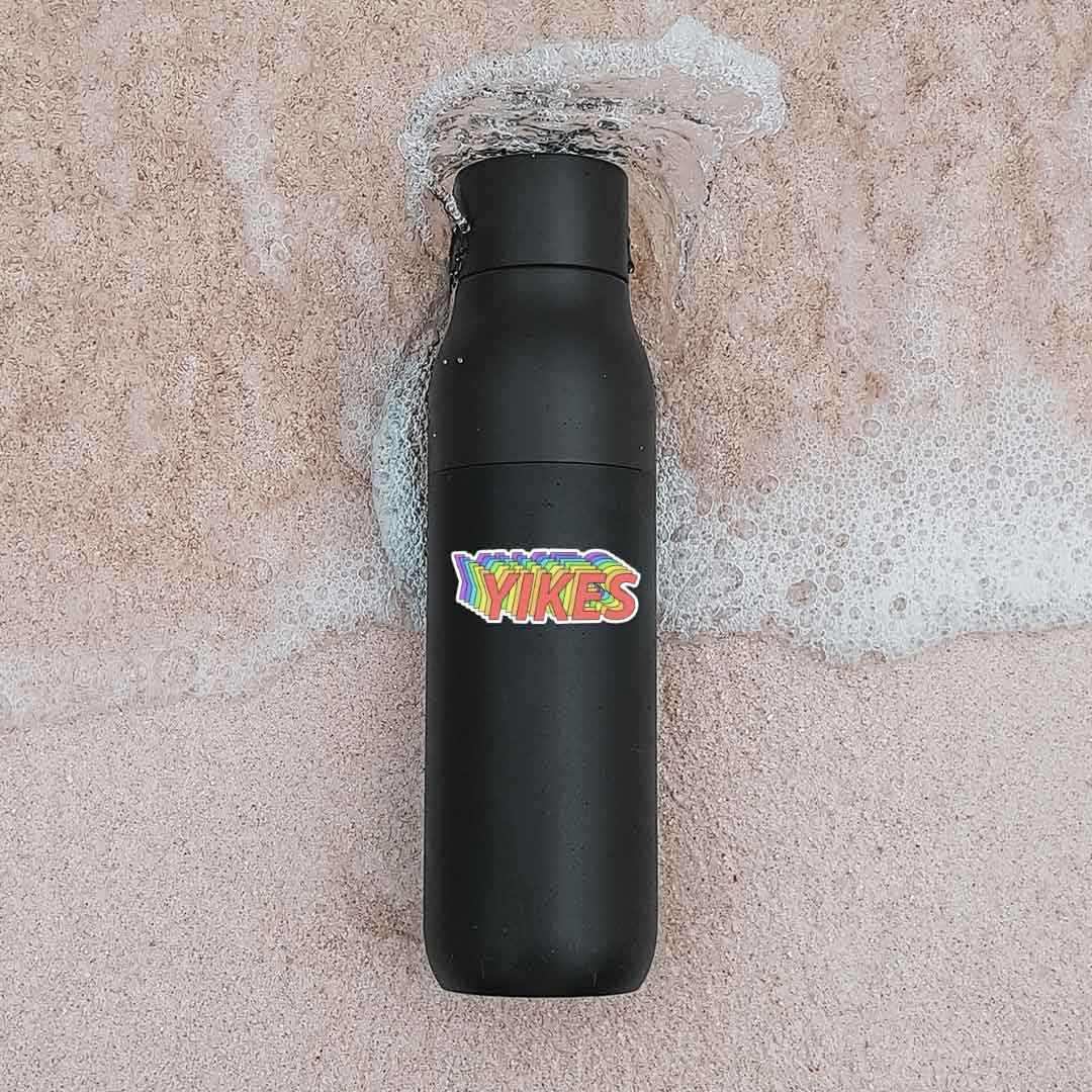 YIKES Sticker waterproof vinyl decal for laptop, bike, car & bottle