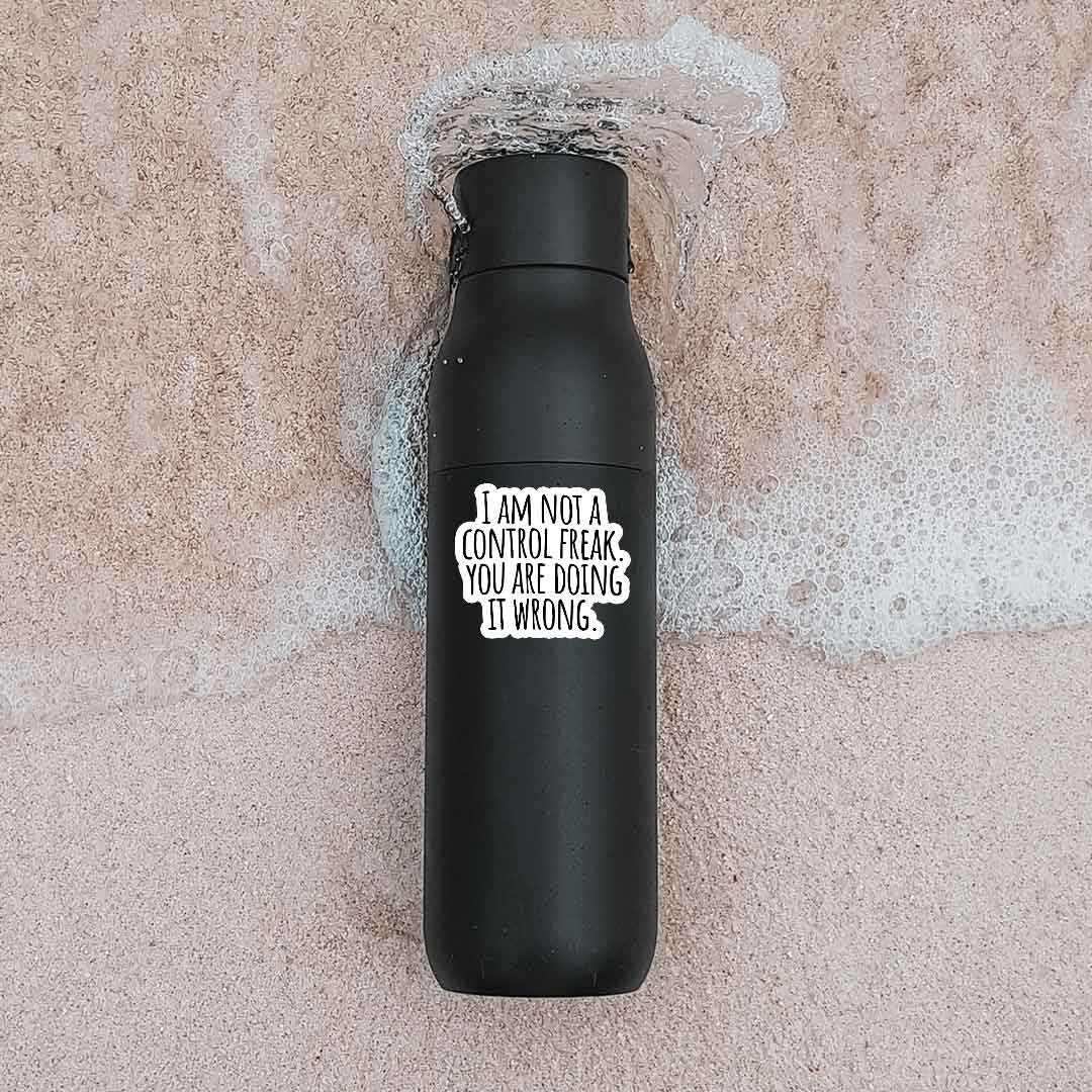 You are doing it wrong. Sticker waterproof vinyl decal for laptop, bike, car & bottle