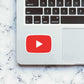 Youtube Logo Sticker waterproof vinyl decal for laptop, bike, car & bottle