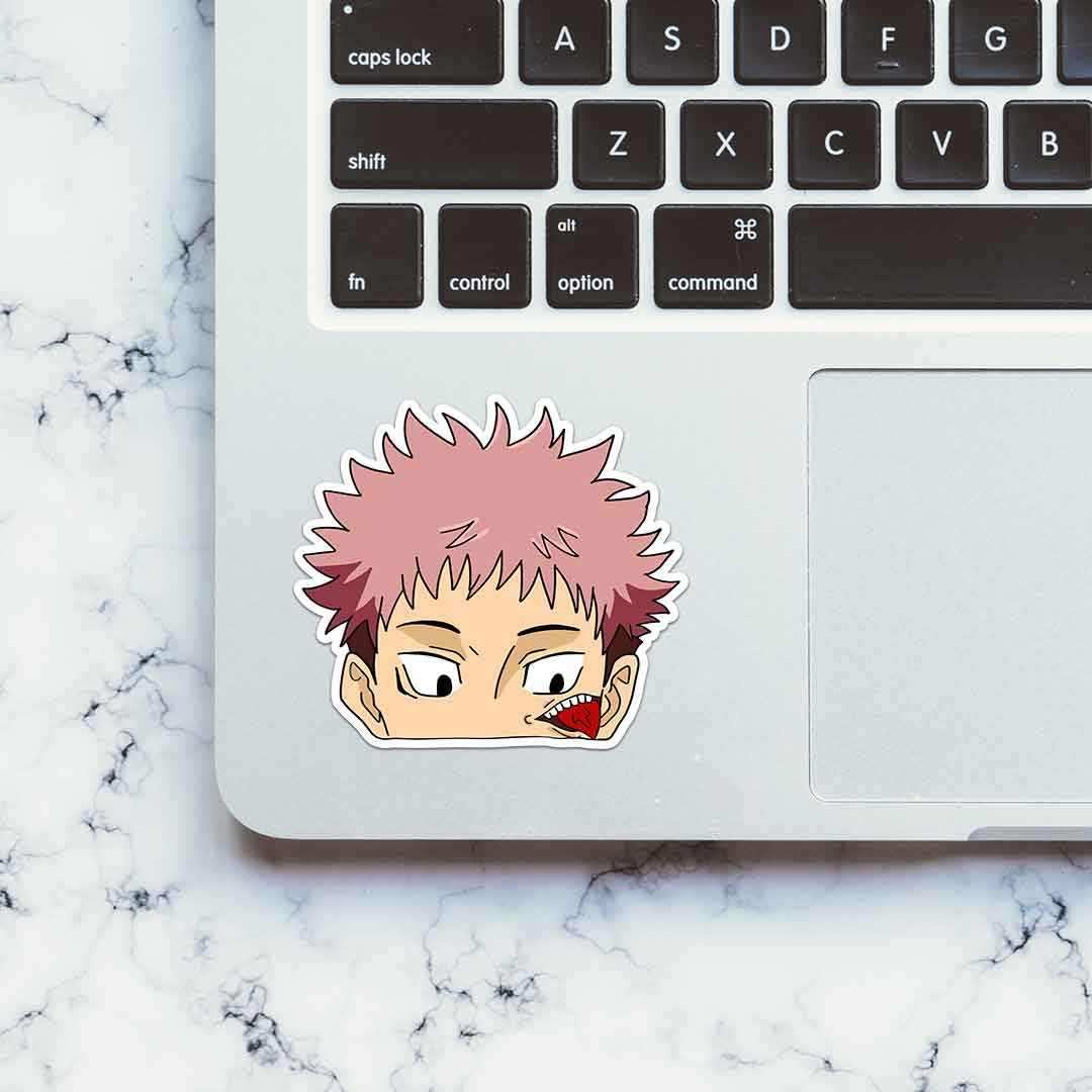Yuji Sticker waterproof vinyl decal for laptop, bike, car & bottle