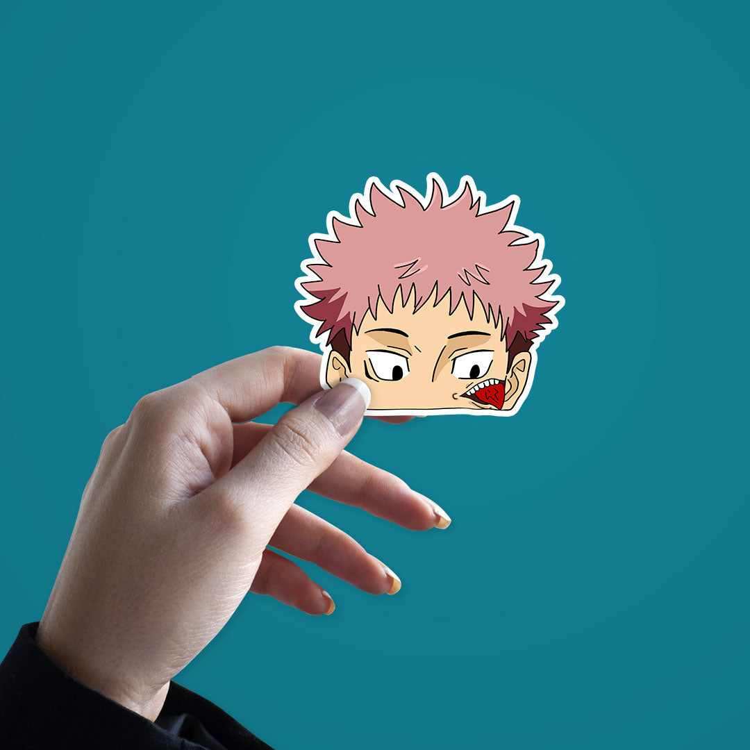Yuji Sticker waterproof vinyl decal for laptop, bike, car & bottle